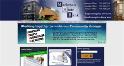 Desktop Screenshot of markesanstatebank.com