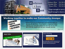 Tablet Screenshot of markesanstatebank.com